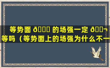 等势面 💐 的场强一定 🐬 相等吗（等势面上的场强为什么不一定相等）